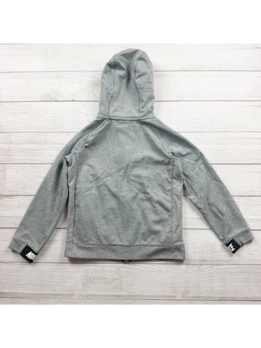 Nike Kids Gray Full Zip Hoodie Sweatshirt Pockets M 10-12